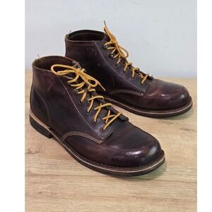 Danner Jack Mens 11D Ankle Boots 5" Leather Chukka Lace Up 34308 Chocolate Brown